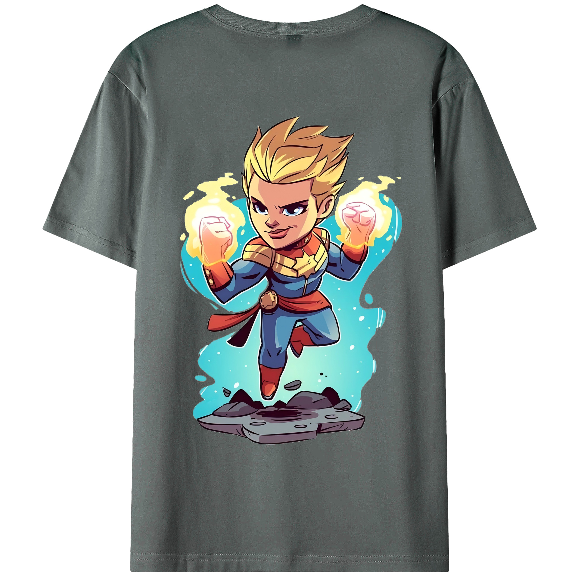 （画像用） アベンジャーズ The Avengers 綿100％ メンズ半袖Tシャツ（バックプリント） 通気性